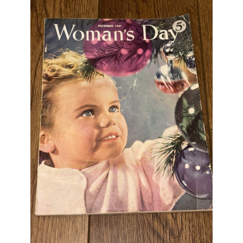 Vintage Womans Day Christmas Magazine December 1947